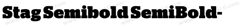 Stag Semibold SemiBold字体转换